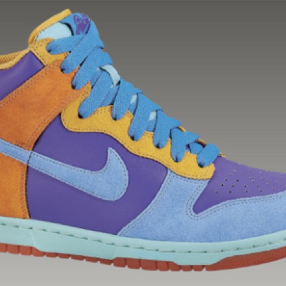 Nike 6.0 Womens Dunk High – Pure Purple / Pro Cyan
